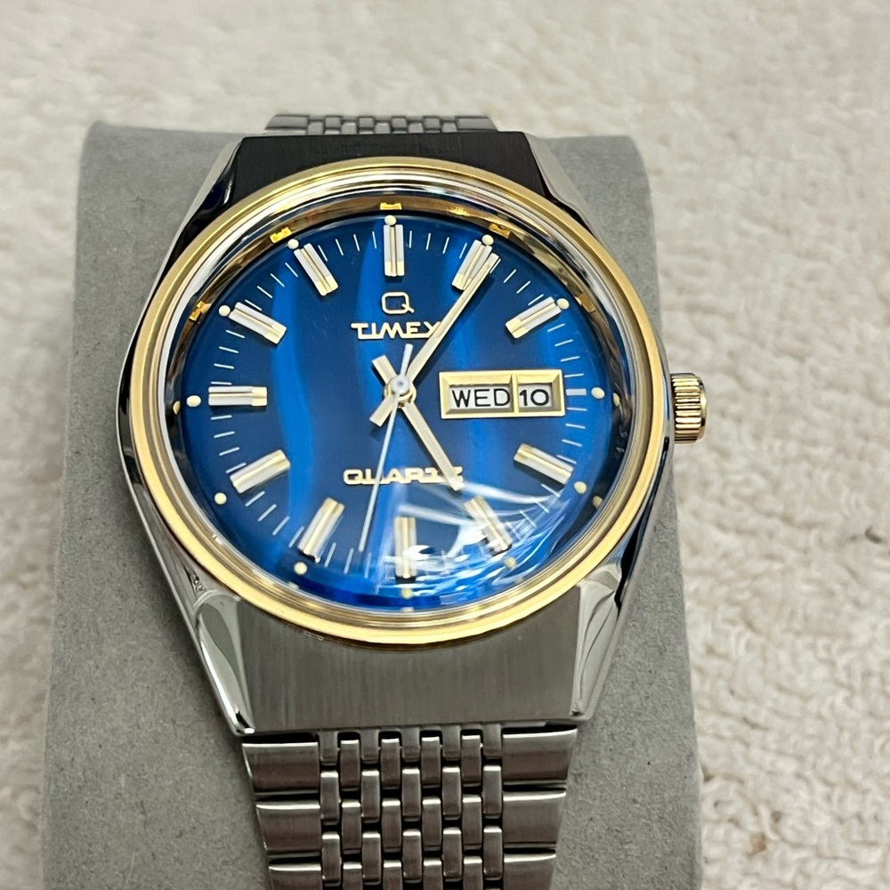 Timex Q Falcon Eye Reissue 38mm Stainless Steel Bracelet Watch